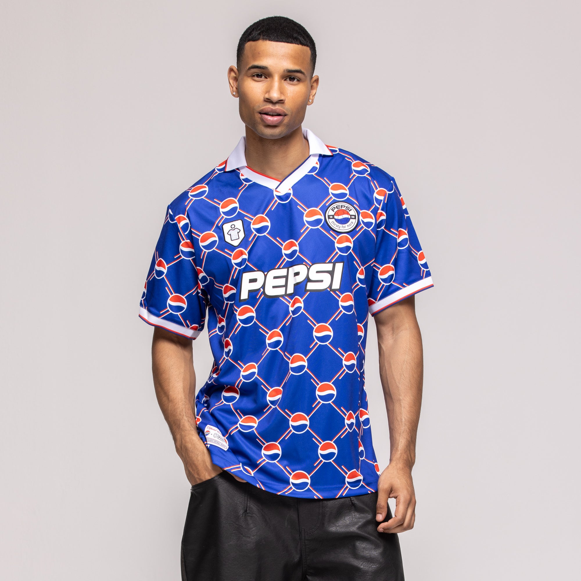 Pepsi X Classic Football Shirts Blue Soccer Jersey