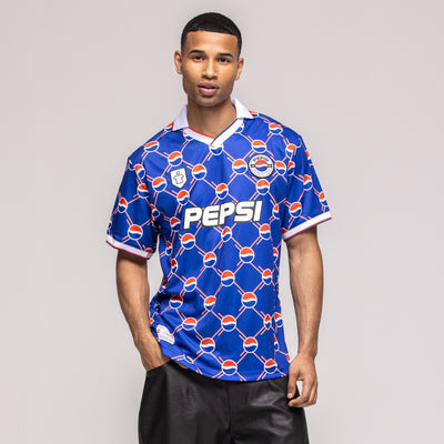 Pepsi X Classic Football Shirts Blue Soccer Jersey