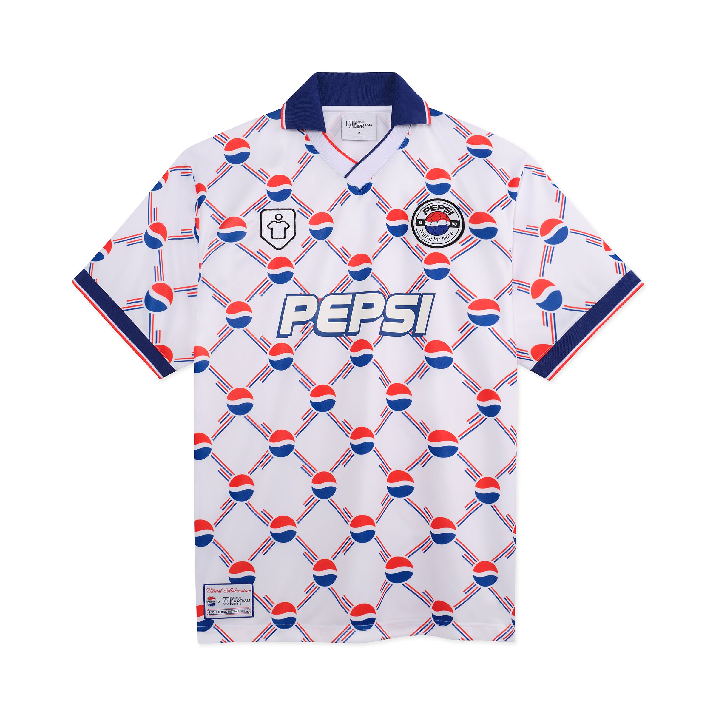 Pepsi X Classic Football Shirts White Soccer Jersey