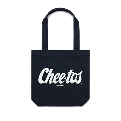 Navy tote bag with distressed white 