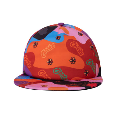 Cheetos X JaeTips camo snapback, front view