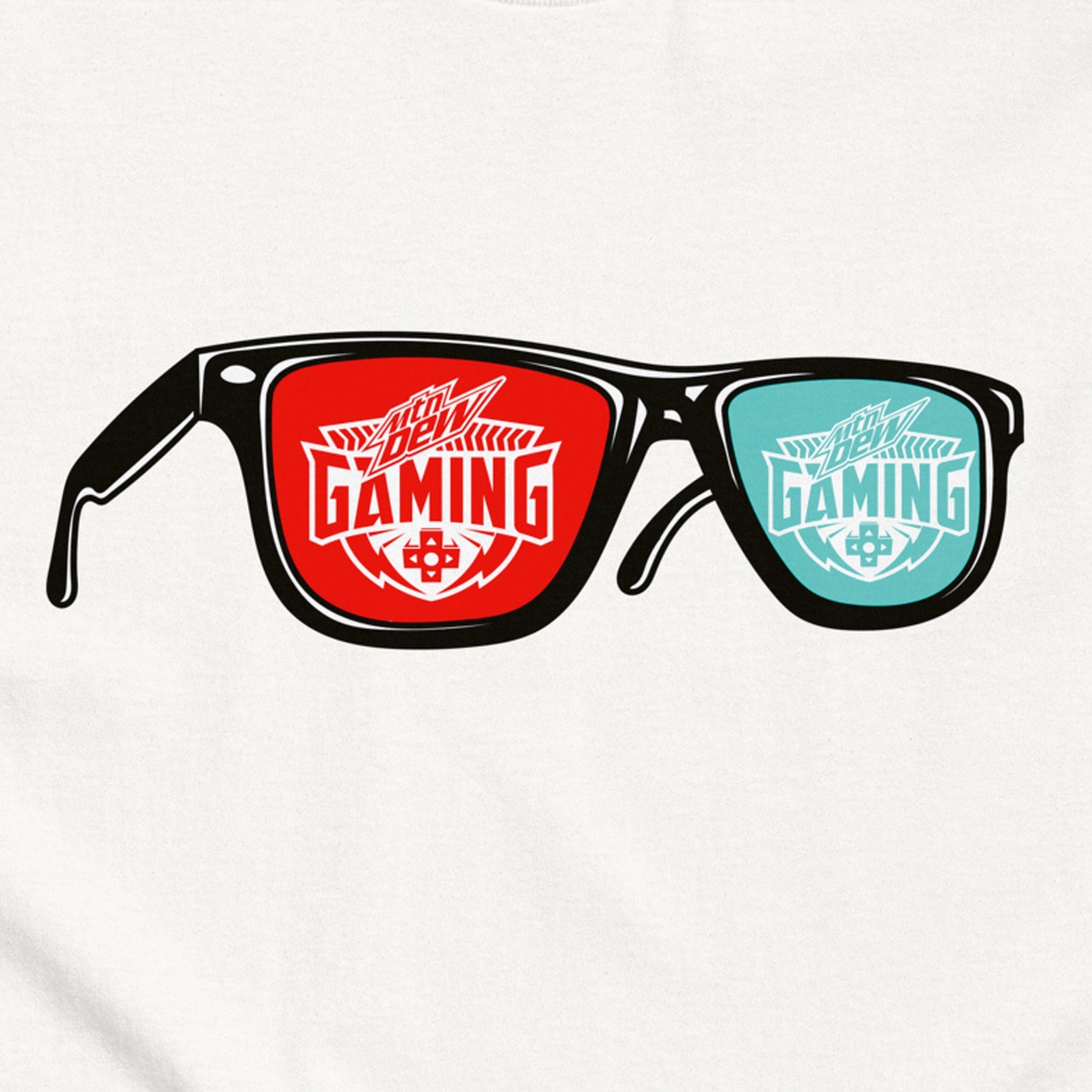 Mtn Dew Gaming Glasses Unisex T-Shirt - Number 2 (29672219344940)