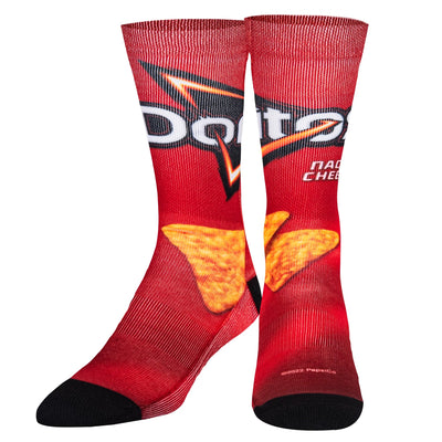 Red crew socks with 