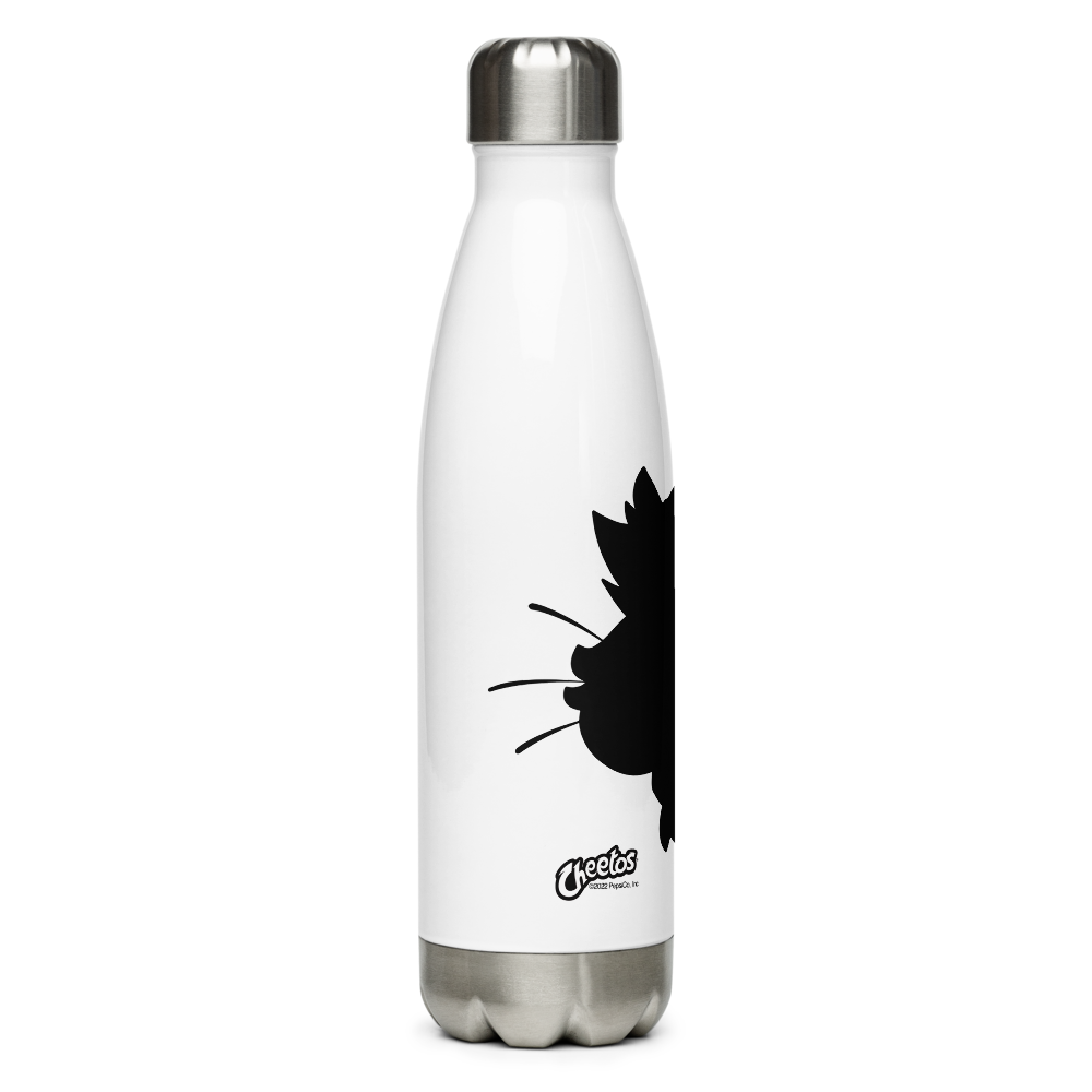 Cheetos Chester Cheetah Silhouette Black Stainless Steel Water Bottle