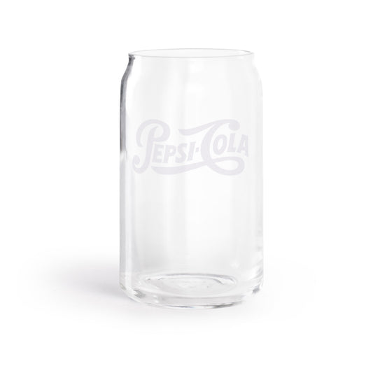 Pepsi Pepsi-Cola Script Can Glass