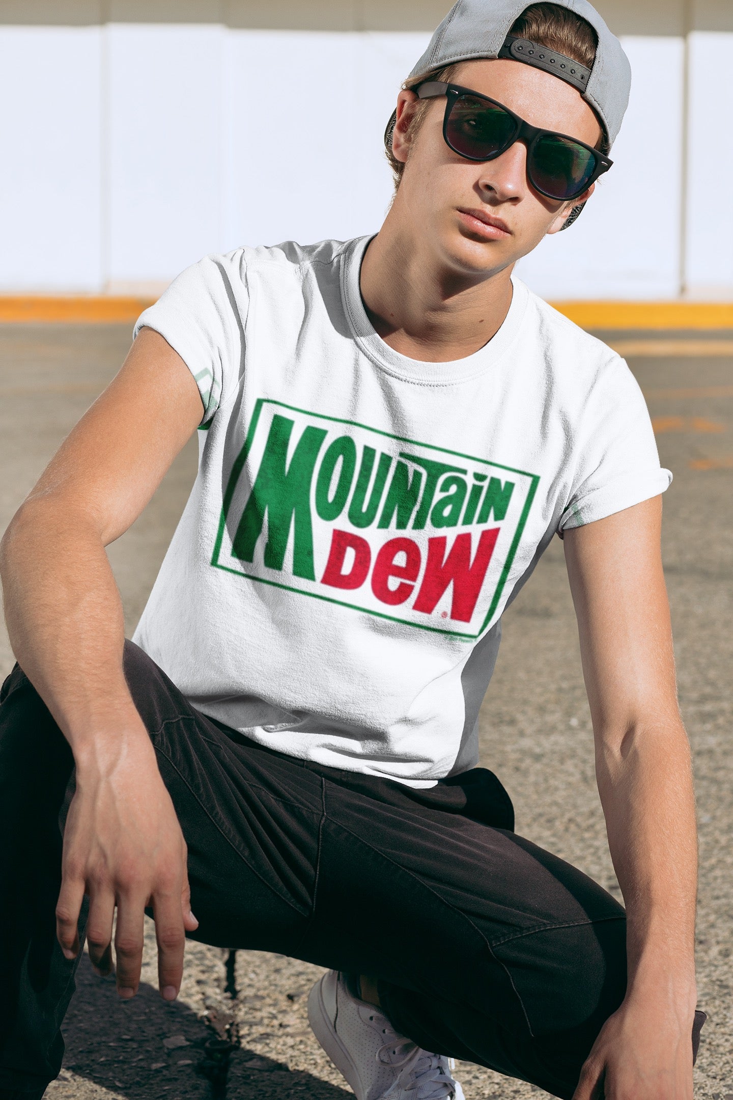 Mtn Dew Retro Logo Adult Short Sleeve T-Shirt